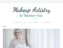 Tablet Screenshot of makeupbyrebekah.com.au
